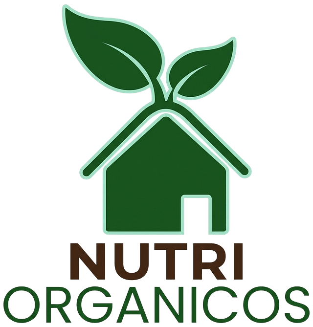 Logo moderno de Nutriorgánicos - Nutrición vegetal y asesoría técnica agrícola.